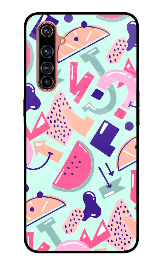 Doodle Pattern Realme X50 Pro Glass Case