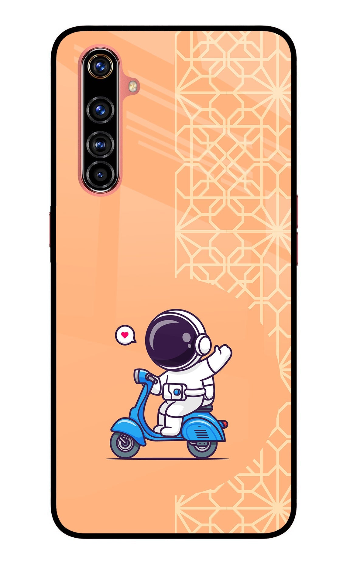 Cute Astronaut Riding Realme X50 Pro Back Cover