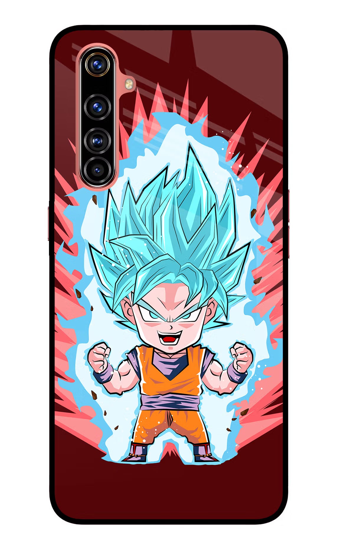 Goku Little Realme X50 Pro Glass Case Back Cover by Casekaro