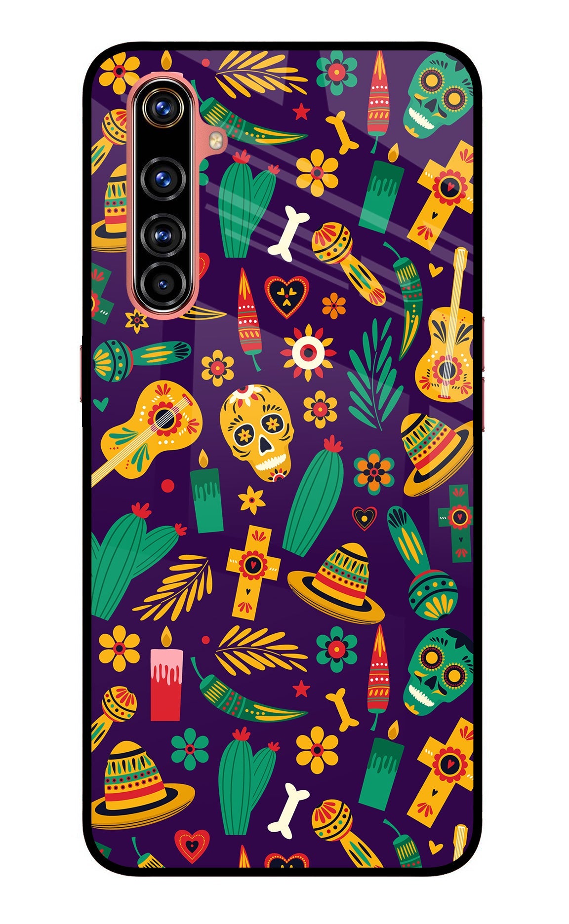 Mexican Artwork Realme X50 Pro Glass Case