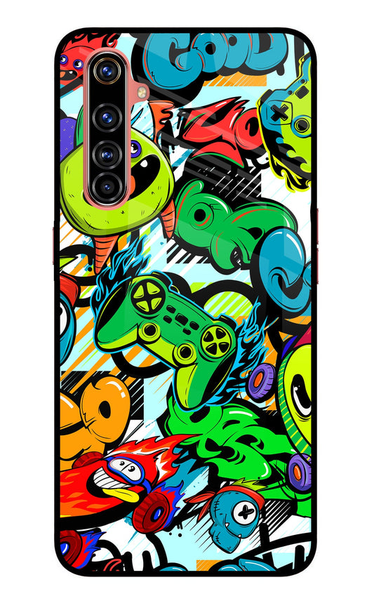 Game Doodle Realme X50 Pro Glass Case