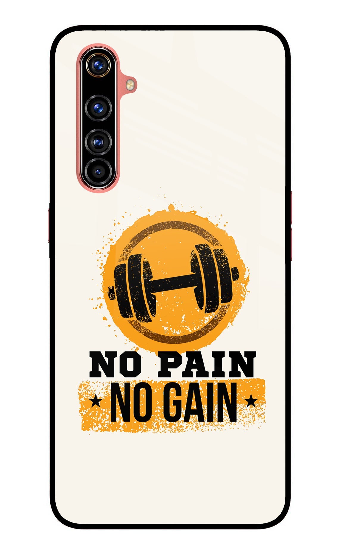 No Pain No Gain Realme X50 Pro Glass Case