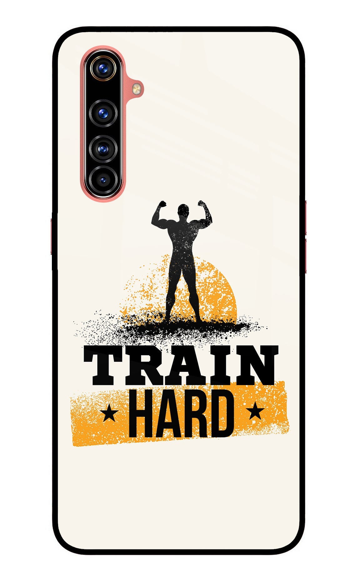 Train Hard Realme X50 Pro Glass Case