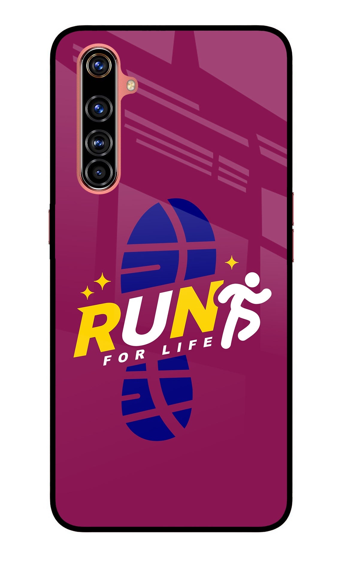 Run for Life Realme X50 Pro Glass Case