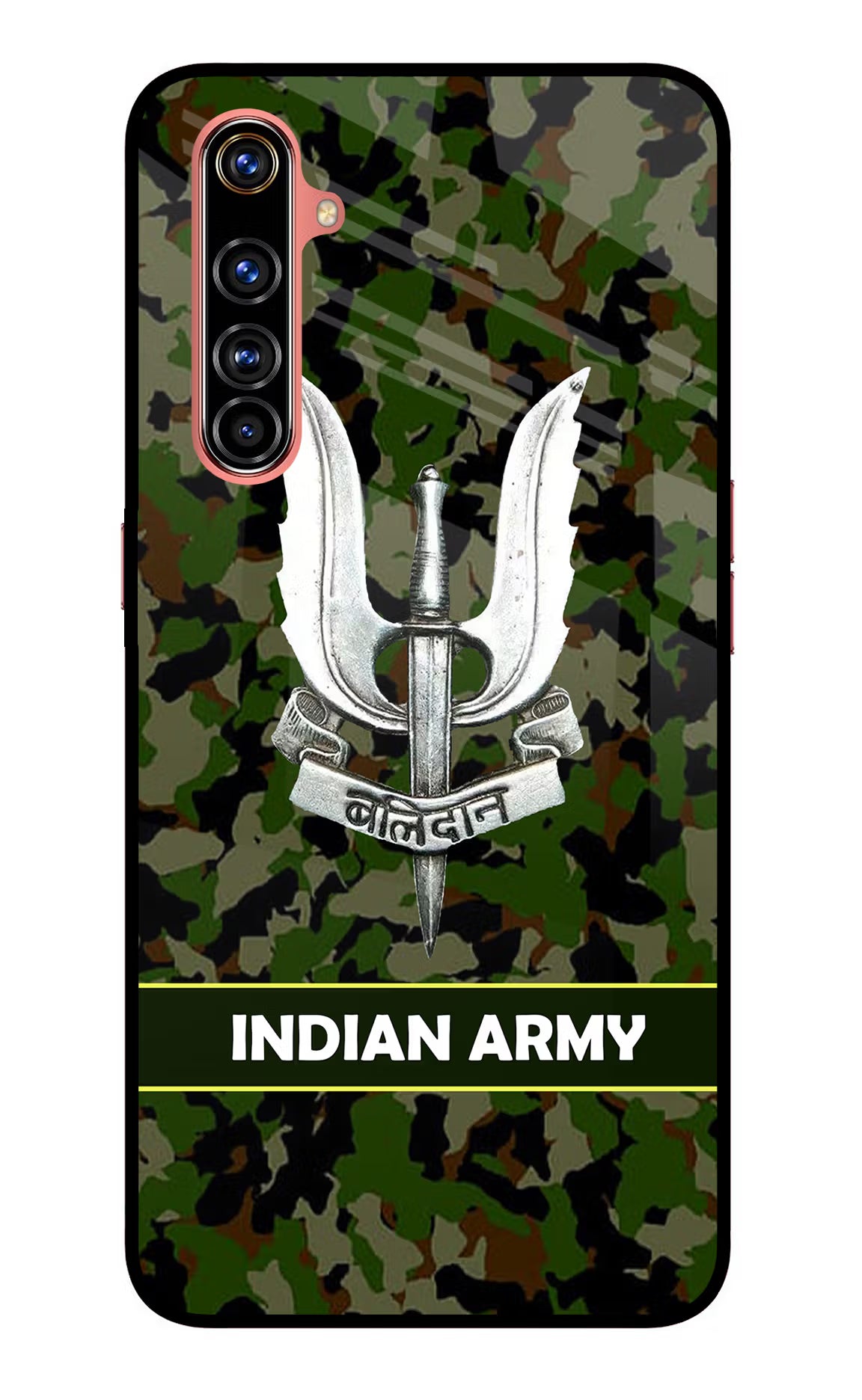 Balidan Indian Logo Realme X50 Pro Glass Case Back Cover by Casekaro