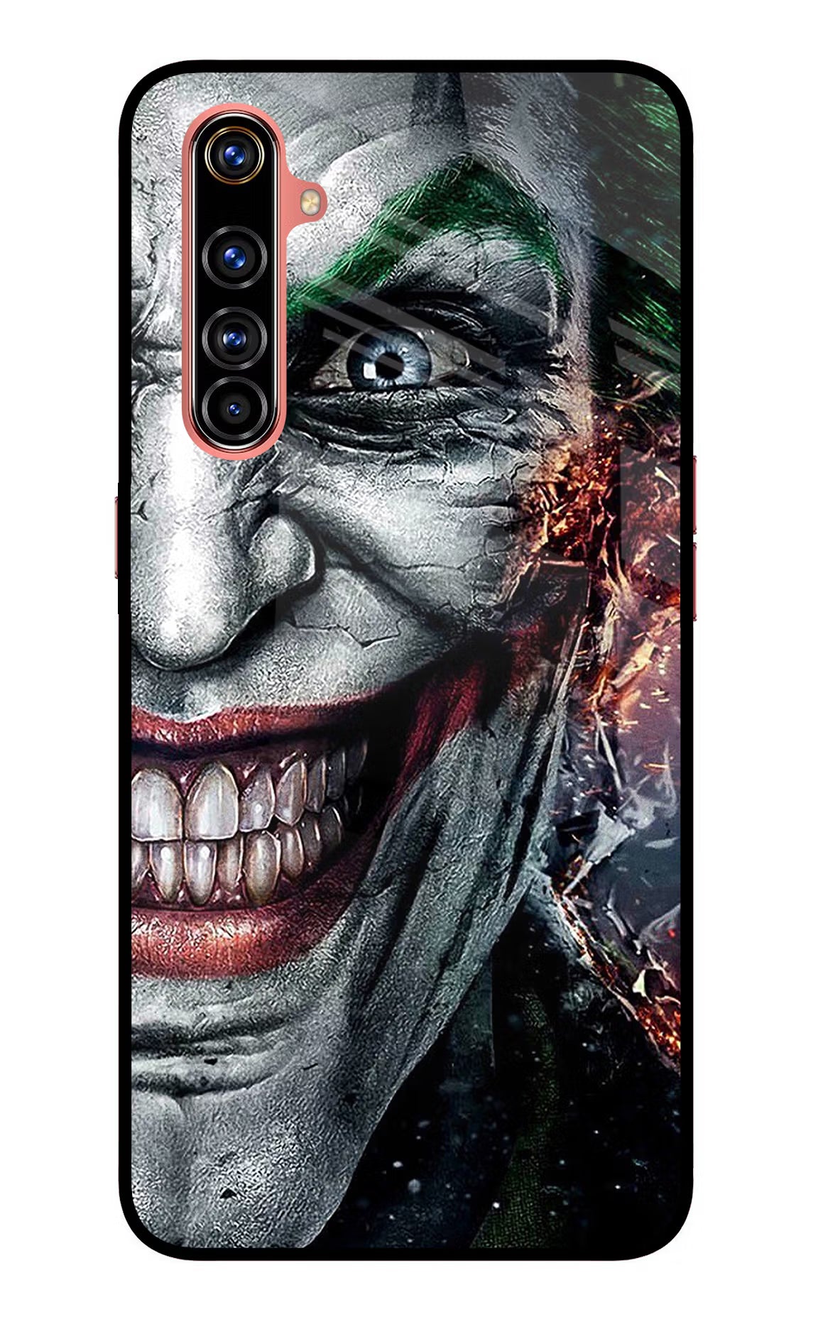 Joker Cam Realme X50 Pro Glass Case Back Cover by Casekaro