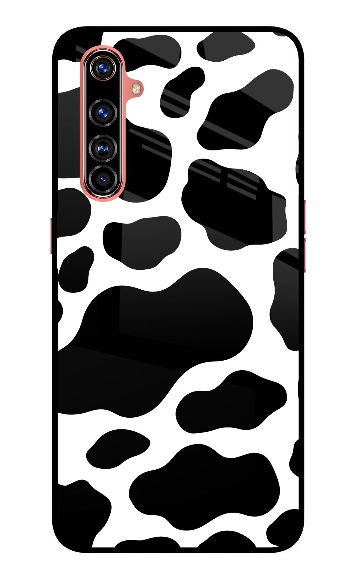 Cow Spots Realme X50 Pro Glass Case Back Cover by Casekaro