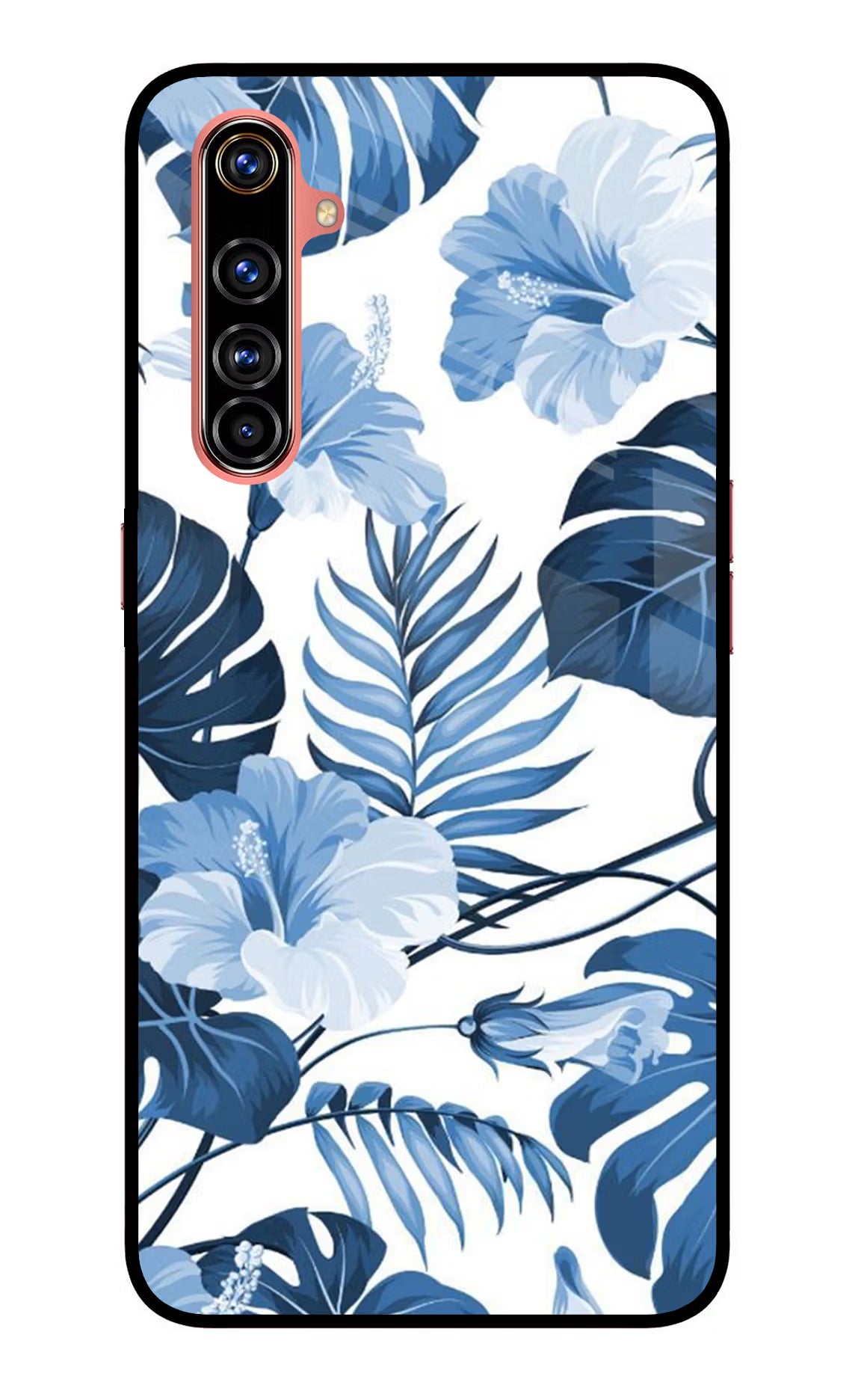 Fabric Art Realme X50 Pro Glass Case Back Cover by Casekaro
