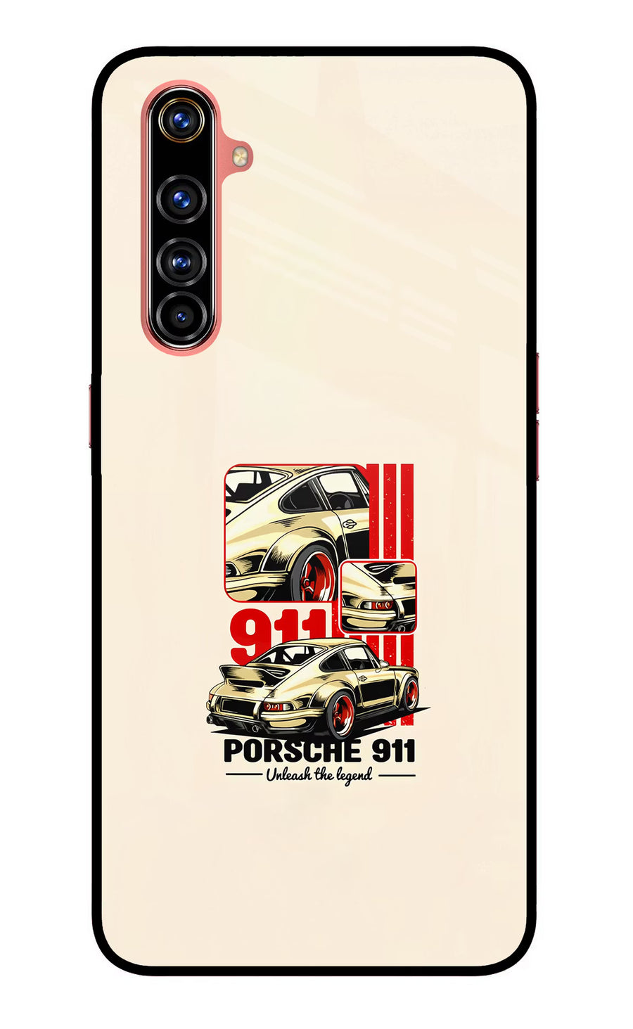 Classic Porsche 911 Realme X50 Pro Back Cover, Glass case