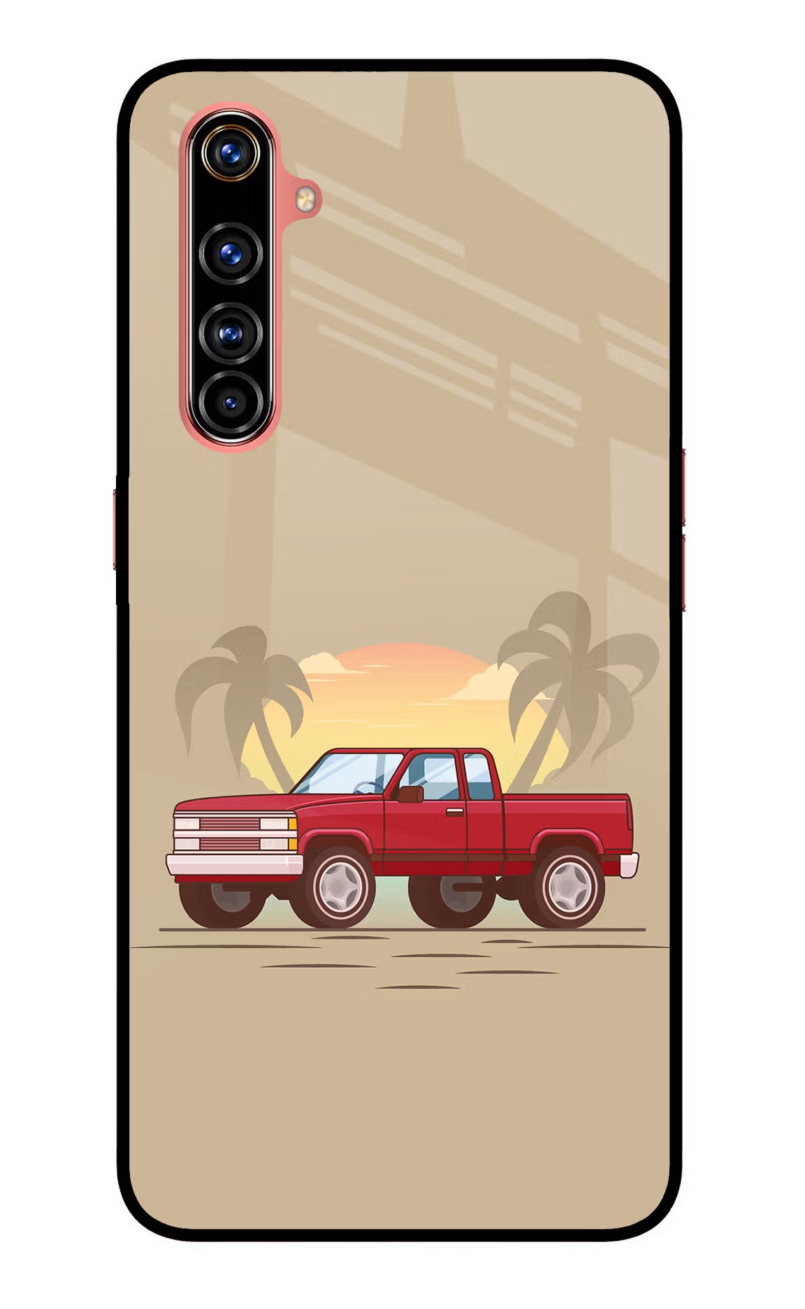 Desert Classic Drive Realme X50 Pro Glass Case Back Cover by Casekaro