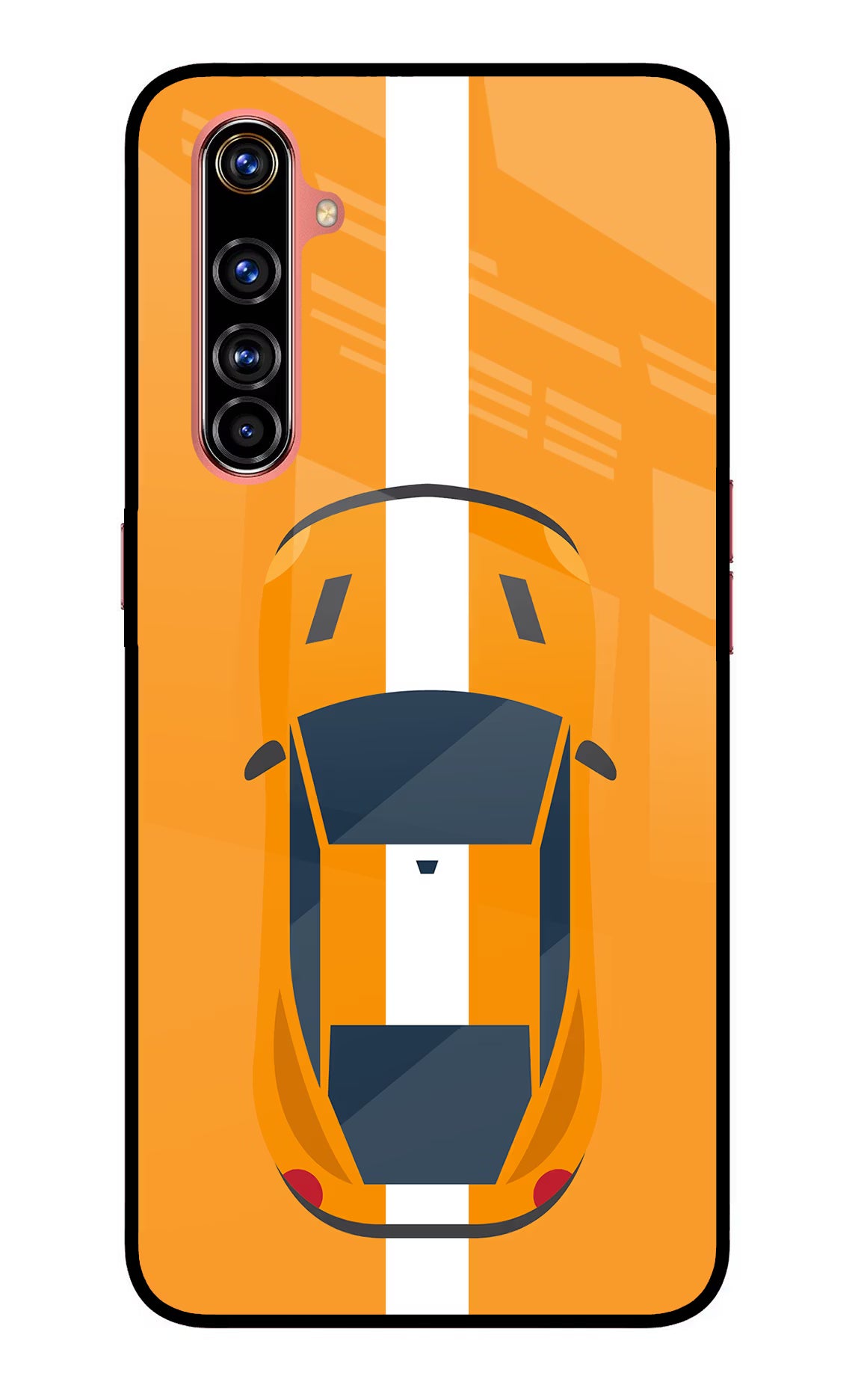 Highway Pursuit Realme X50 Pro Glass Case Back Cover by Casekaro