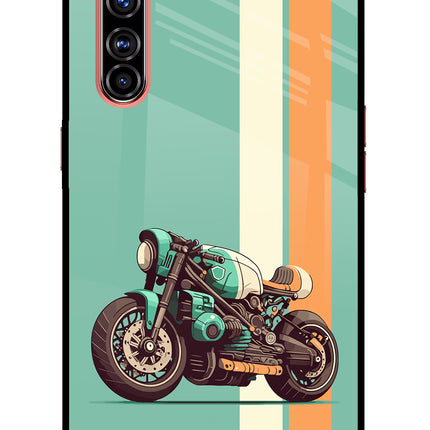 Striped Moto Drift Realme X50 Pro Glass Case