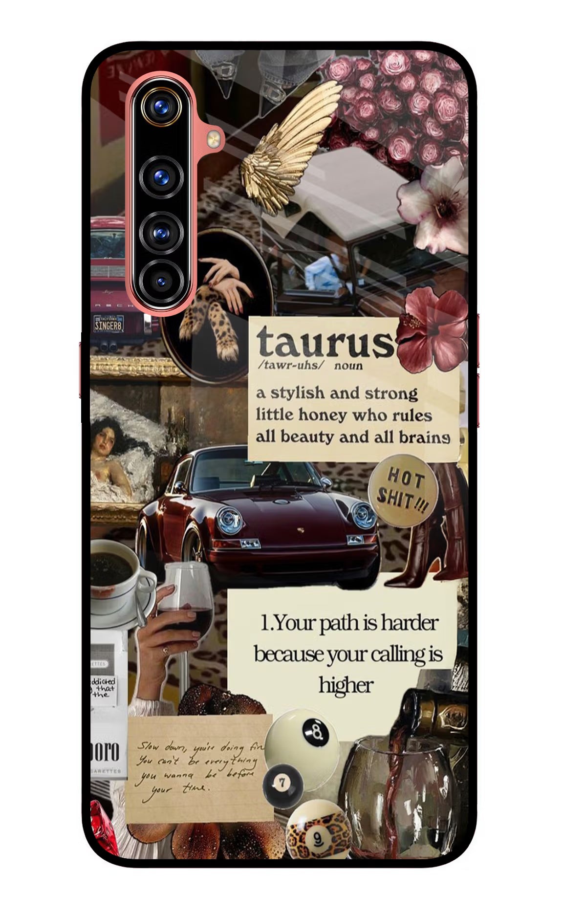 Taurus Zodiac Realme X50 Pro Glass Case Back Cover by Casekaro