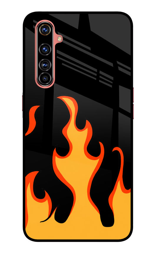 Fired Up – Black Realme X50 Pro Glass Case