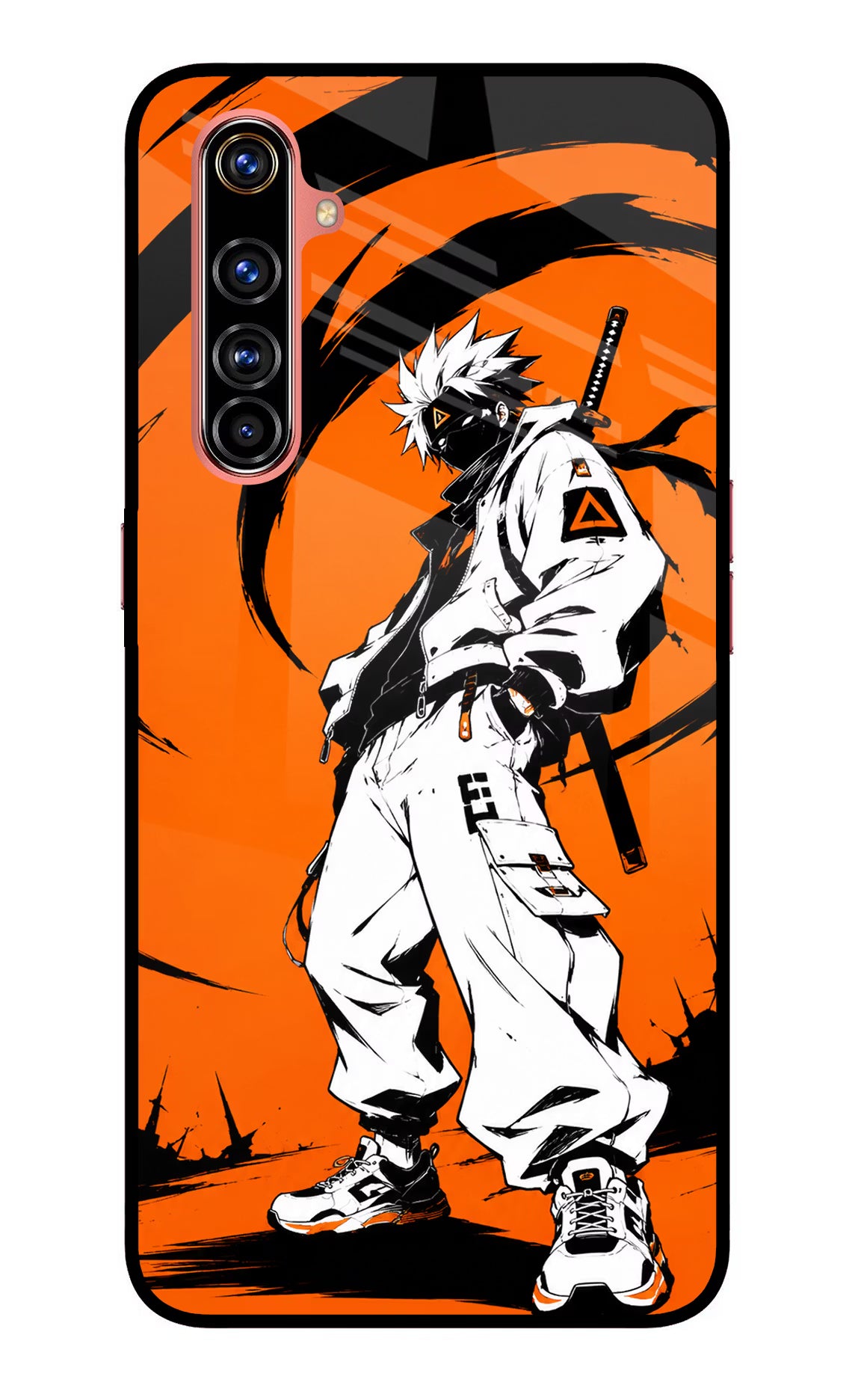 Street Samurai  Realme X50 Pro Glass Case Back Cover by Casekaro