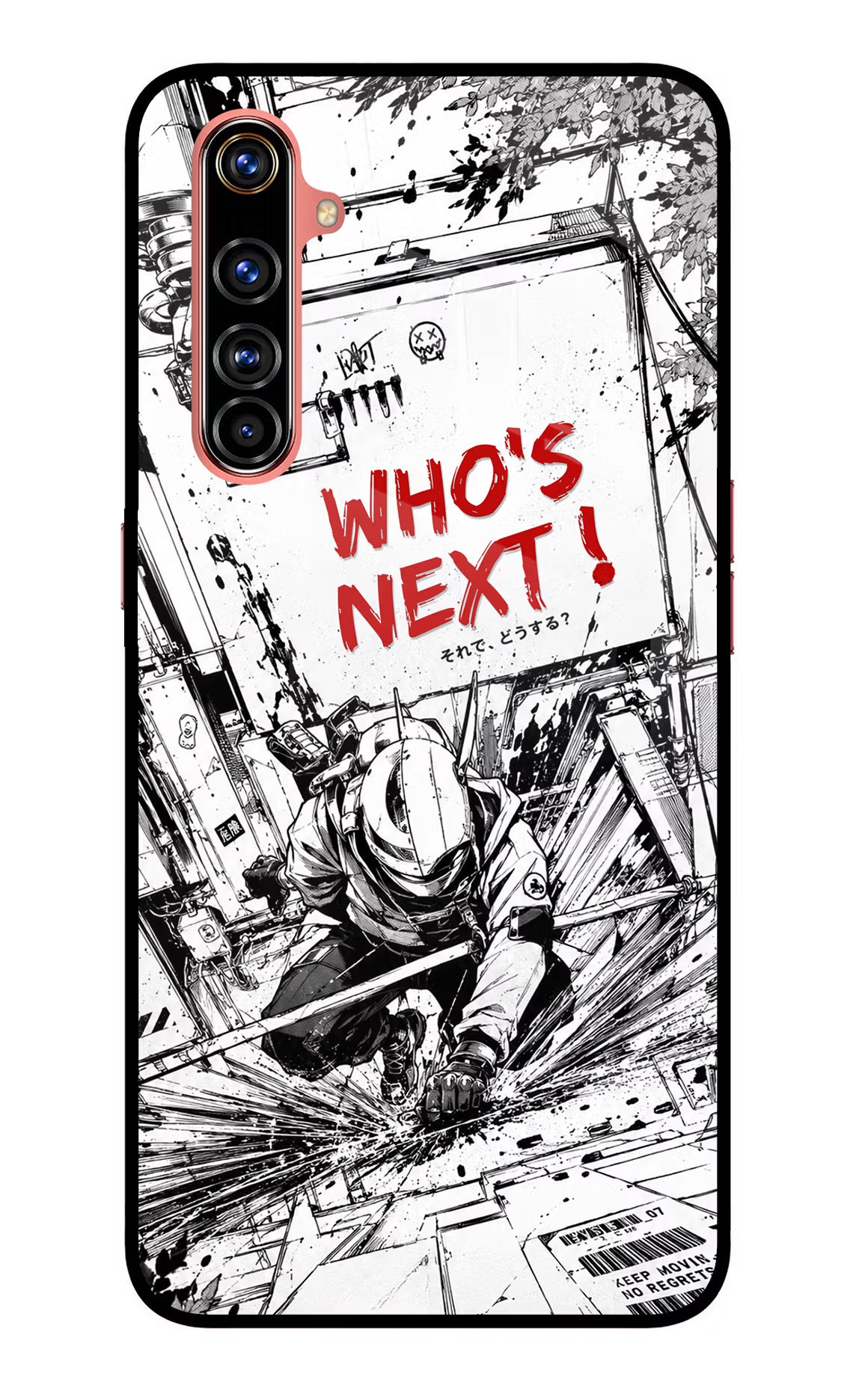 Who's Next Realme X50 Pro Glass Case Back Cover by Casekaro