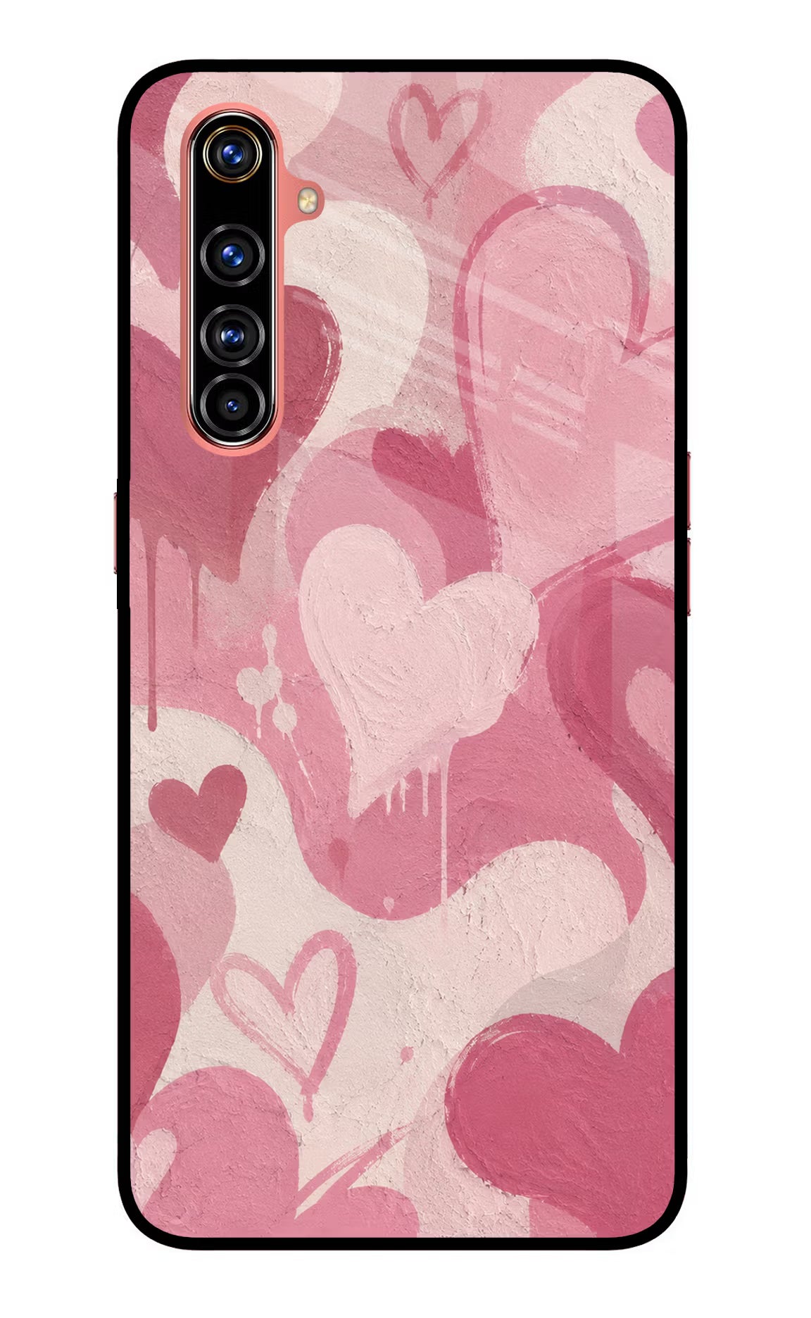 Hearty case Realme X50 Pro Glass Case Back Cover by Casekaro