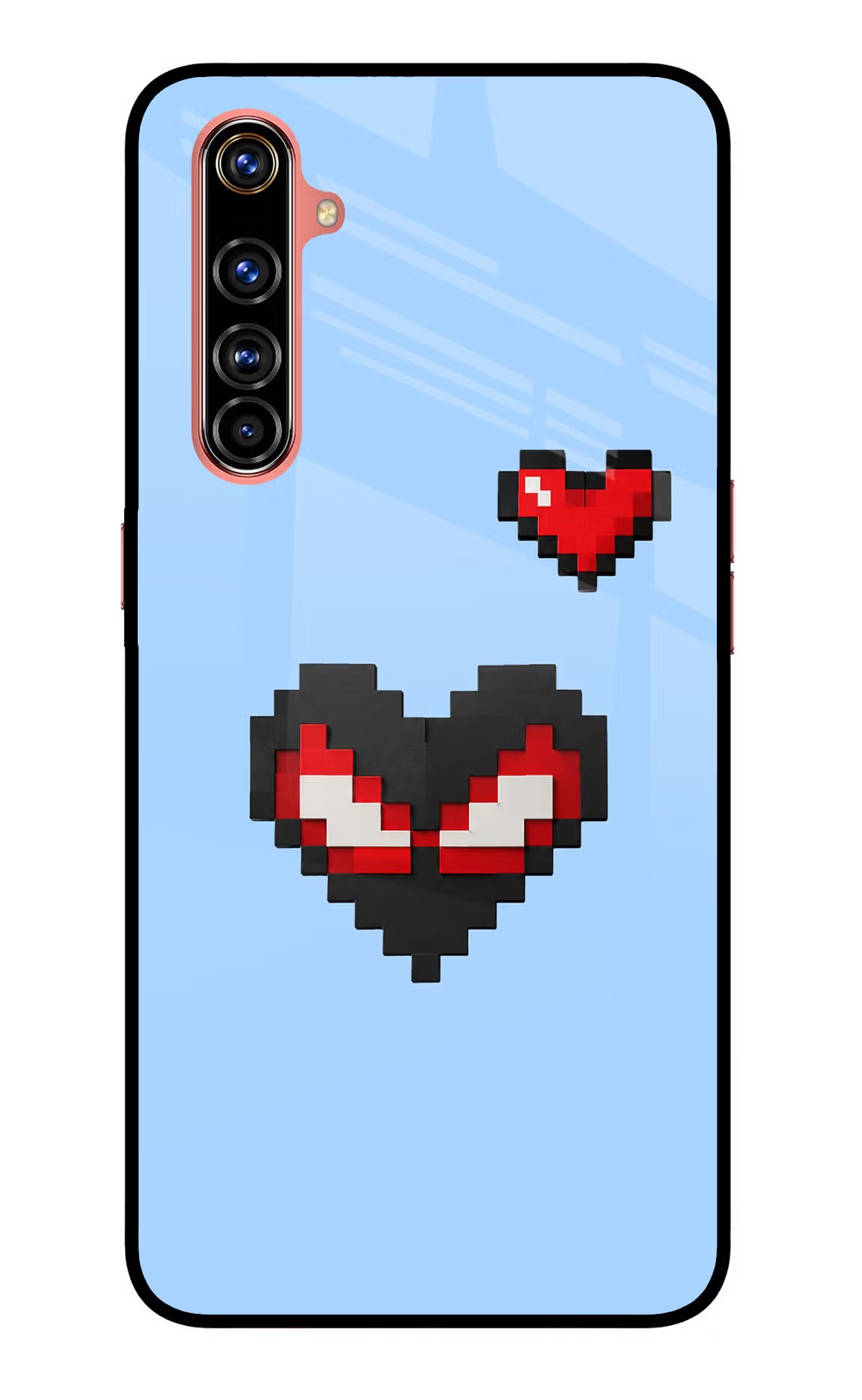 Peter Heart Realme X50 Pro Glass Case
