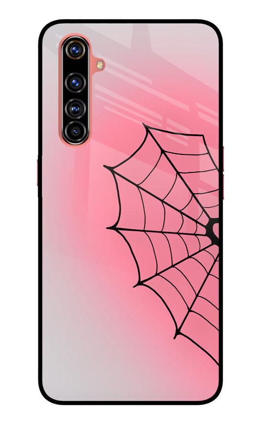 Pink Web Realme X50 Pro Glass Case
