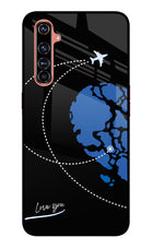 Love Orbit Realme X50 Pro Glass Case Back Cover by Casekaro