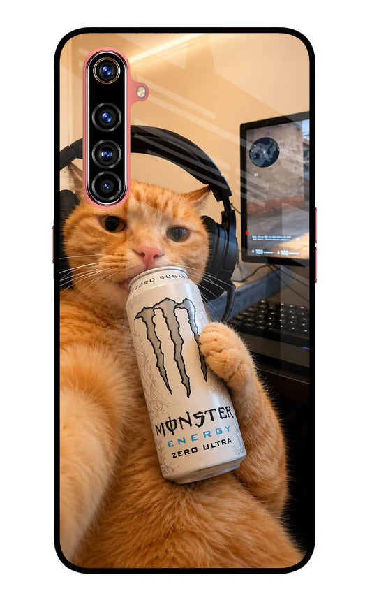 Gamer Cat Energy Realme X50 Pro Glass Case