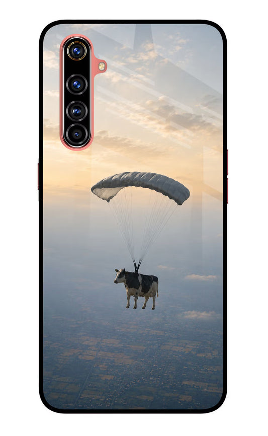 Skydiving Cow Realme X50 Pro Glass Case