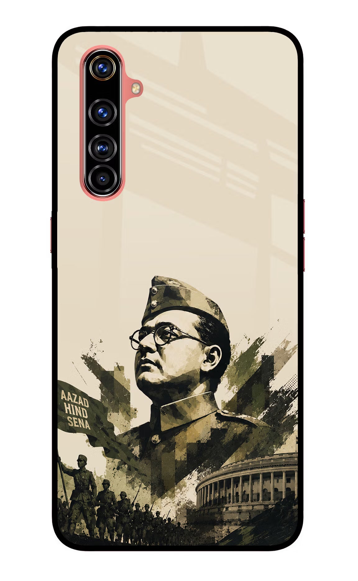 Netaji Rising Realme X50 Pro Glass Case