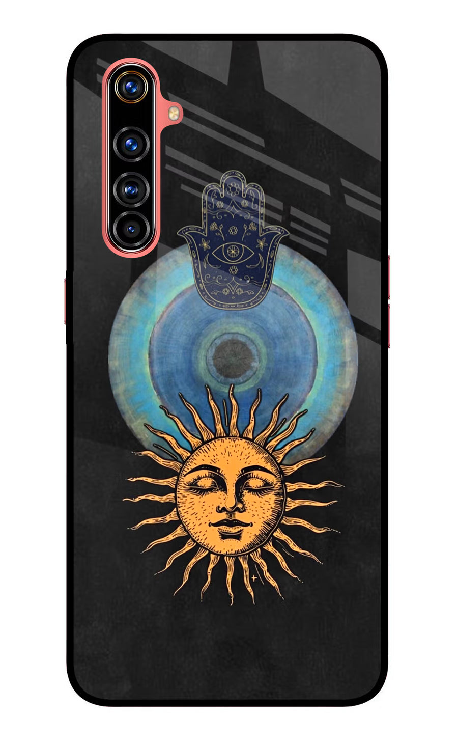 Divine Sun Realme X50 Pro Back Cover, Glass case