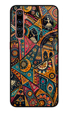 Folk Print Realme X50 Pro Glass Case
