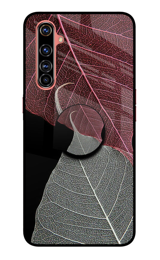 Leaf Pattern Realme X50 Pro Glass Case