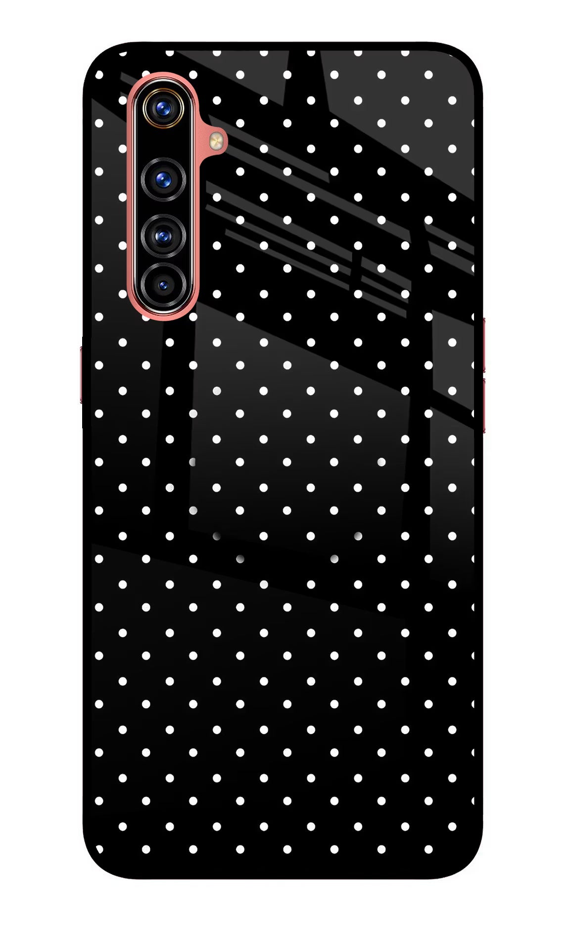 White Dots Realme X50 Pro Glass Case