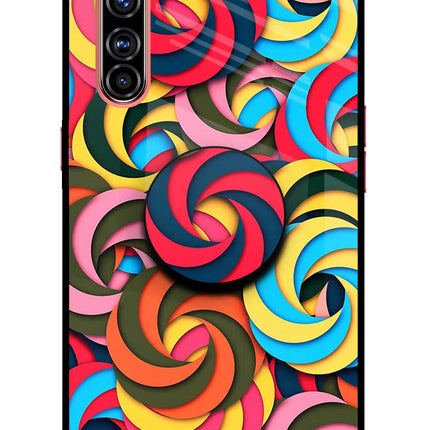Spiral Pattern Realme X50 Pro Pop Case by Casekaro