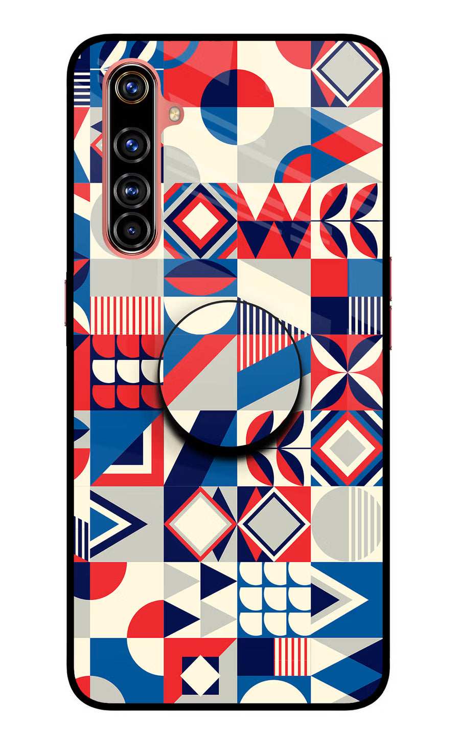 Colorful Pattern Realme X50 Pro Pop Case, Glass case