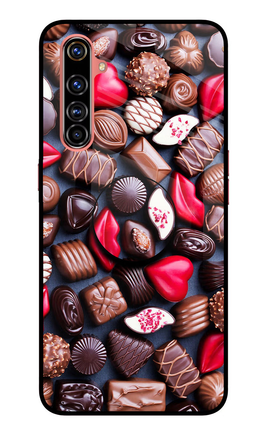 Chocolates Realme X50 Pro Pop Case, Glass case