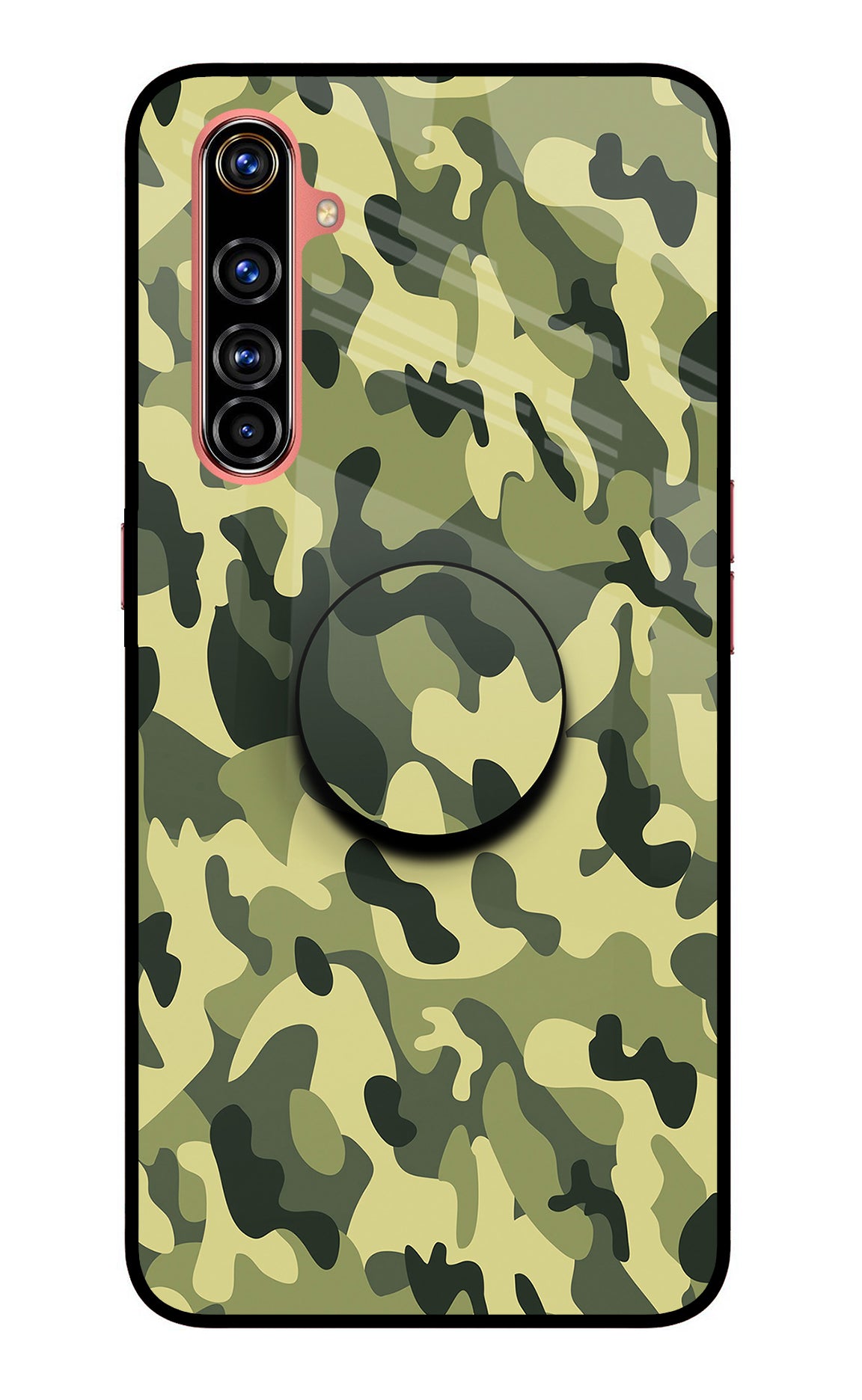 Camouflage Realme X50 Pro Glass Case