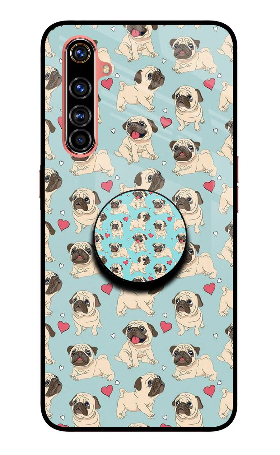 Pug Dog Realme X50 Pro Pop Case, Glass case