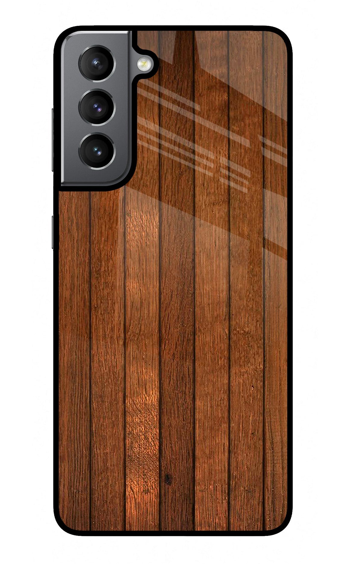 Wooden Artwork Bands Samsung S21 Glass Case