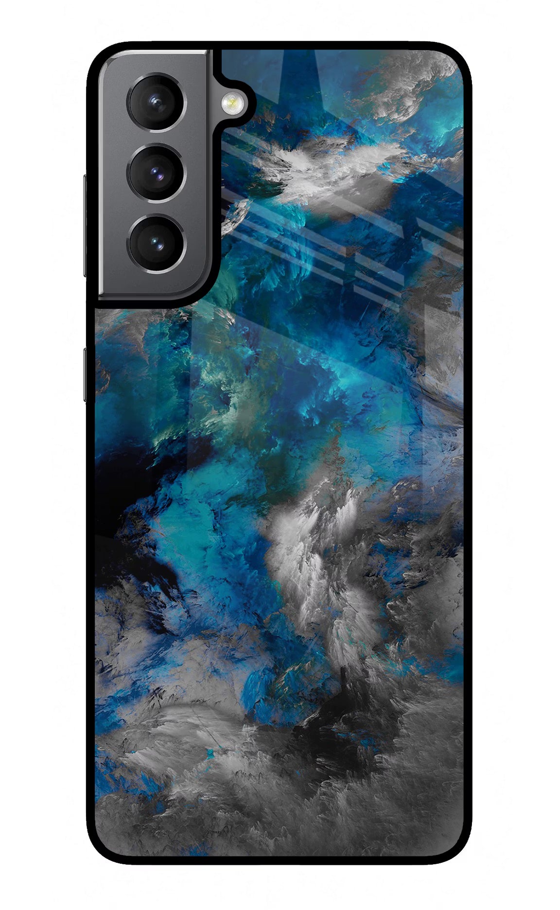 Artwork Samsung S21 Glass Case Back Cover by Casekaro