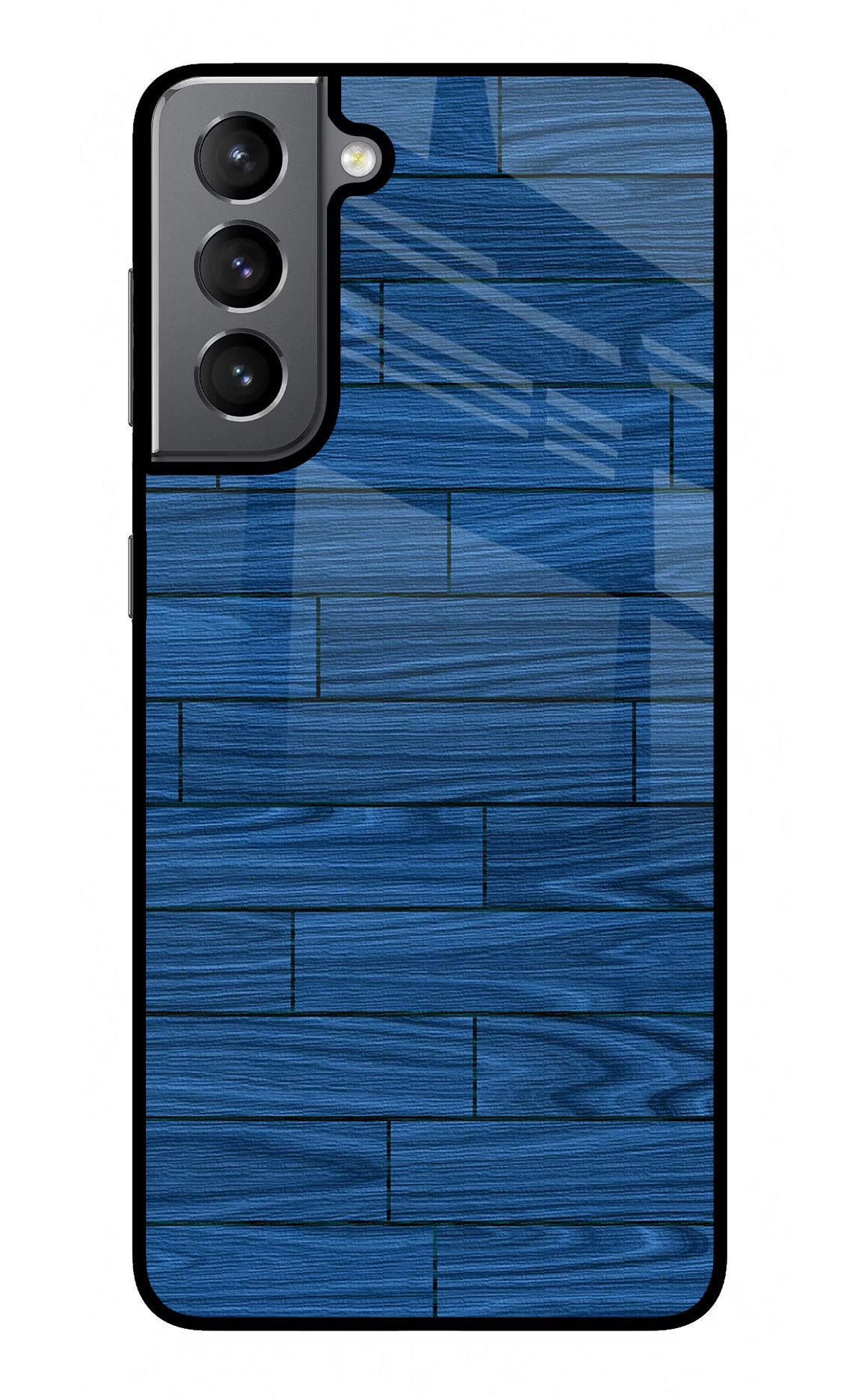 Wooden Texture Samsung S21 Glass Case Back Cover by Casekaro