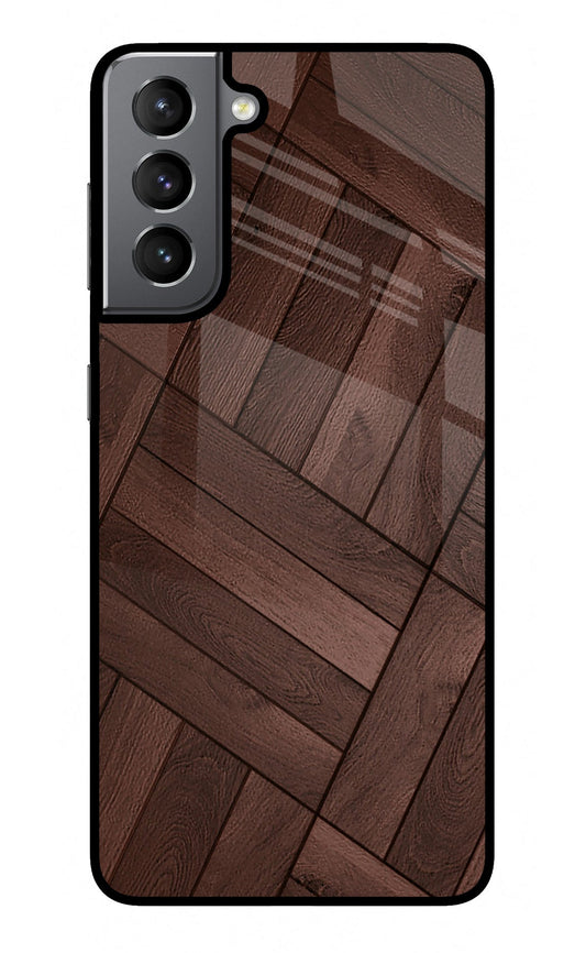 Wooden Texture Design Samsung S21 Glass Case