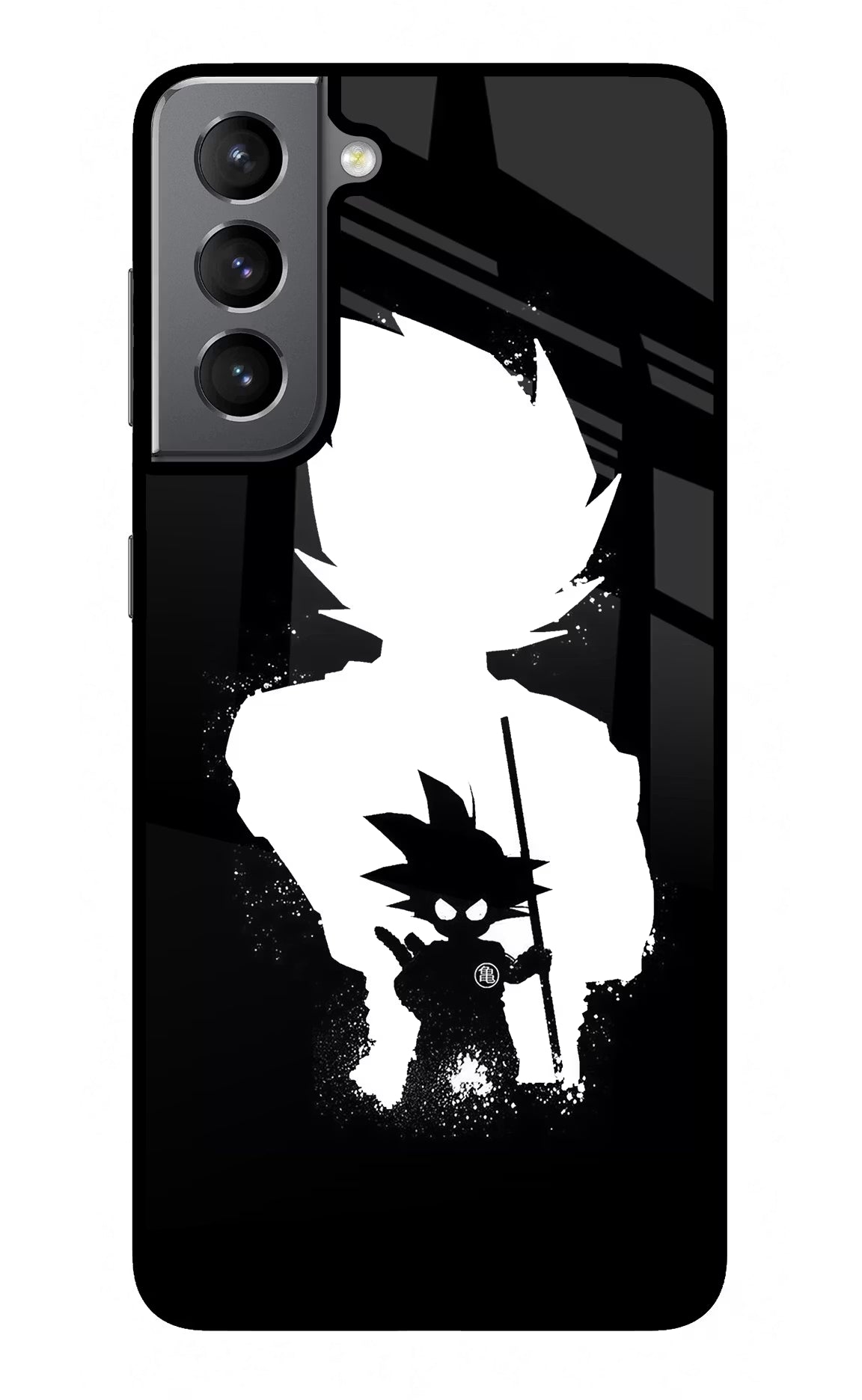 Goku Shadow Samsung S21 Glass Case Back Cover by Casekaro