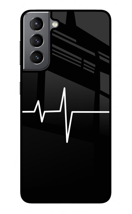 Heart Beats Samsung S21 Glass Case