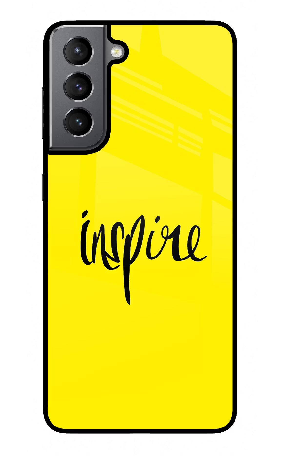 Inspire Samsung S21 Glass Case Back Cover by Casekaro