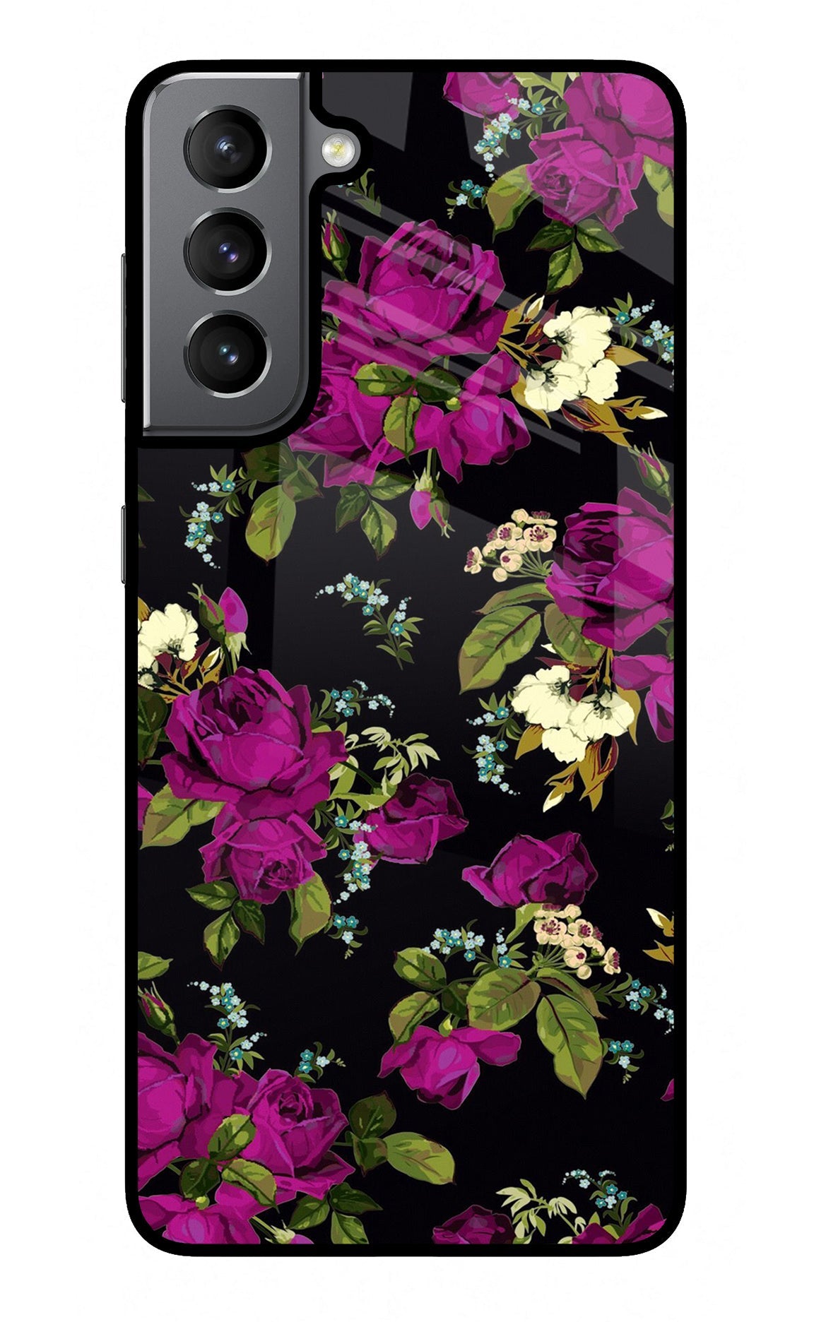 Flowers Samsung S21 Glass Case