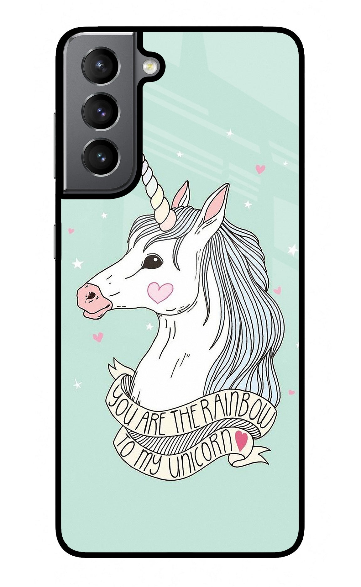 Unicorn Wallpaper Samsung S21 Glass Case