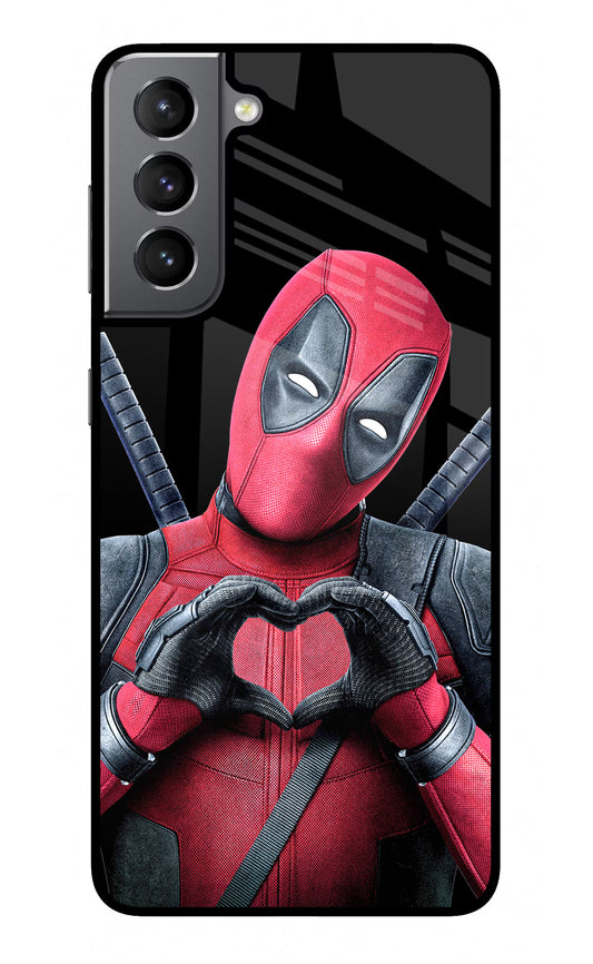 Deadpool Samsung S21 Glass Case