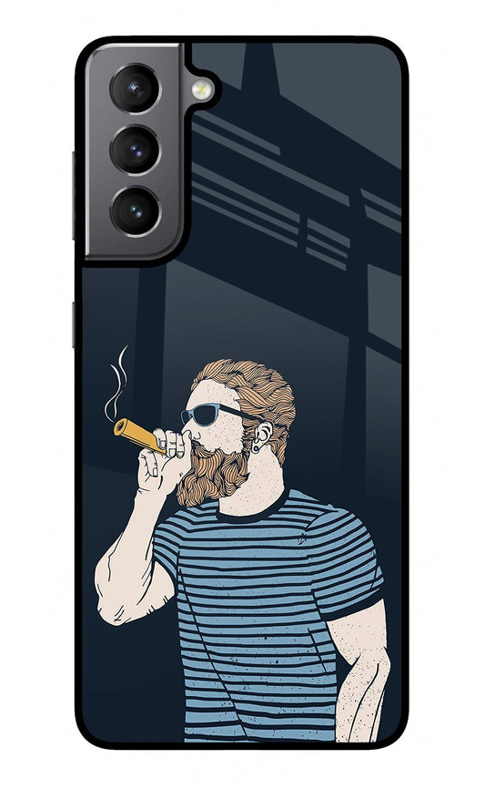 Smoking Samsung S21 Glass Case