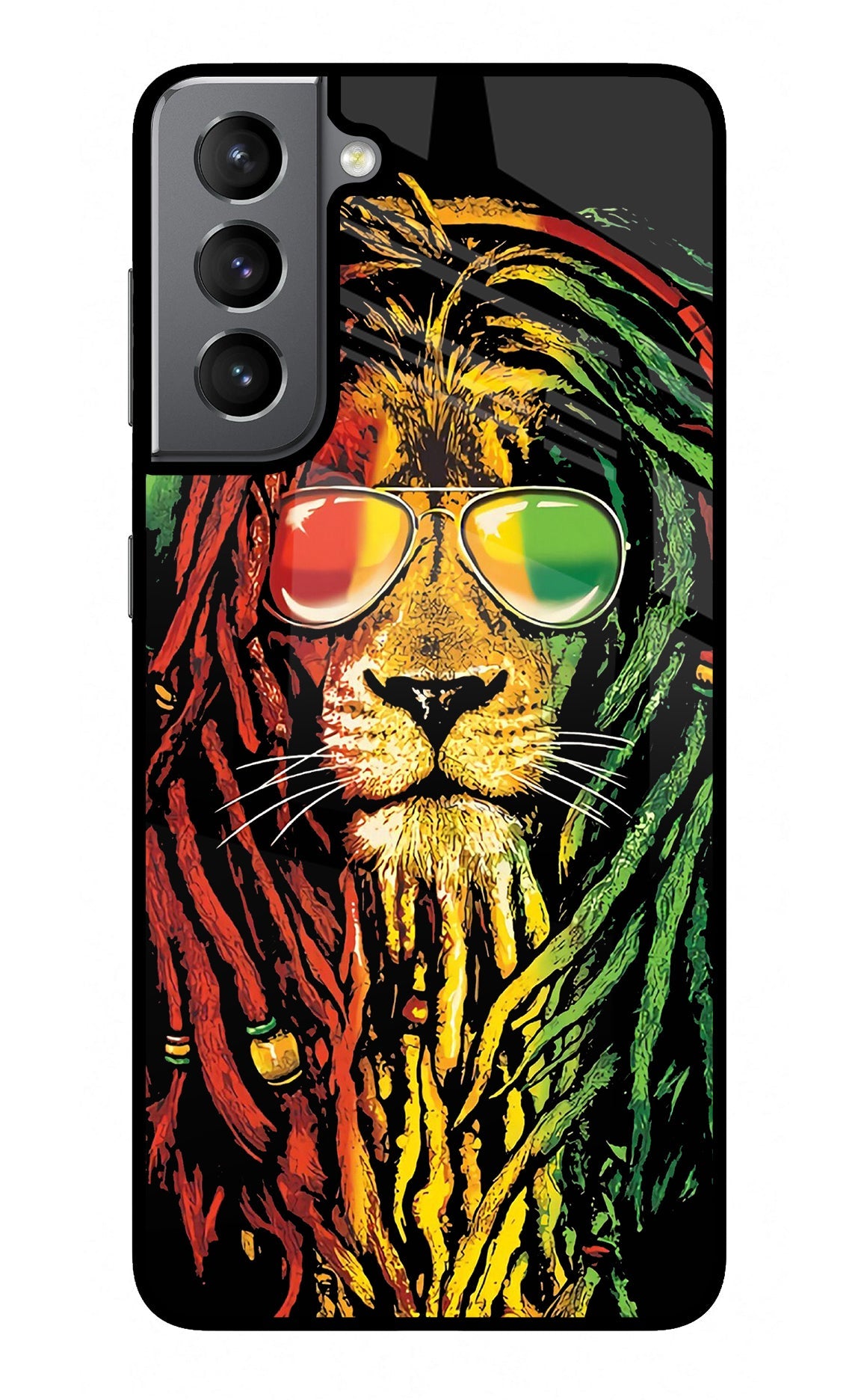 Rasta Lion Samsung S21 Glass Case