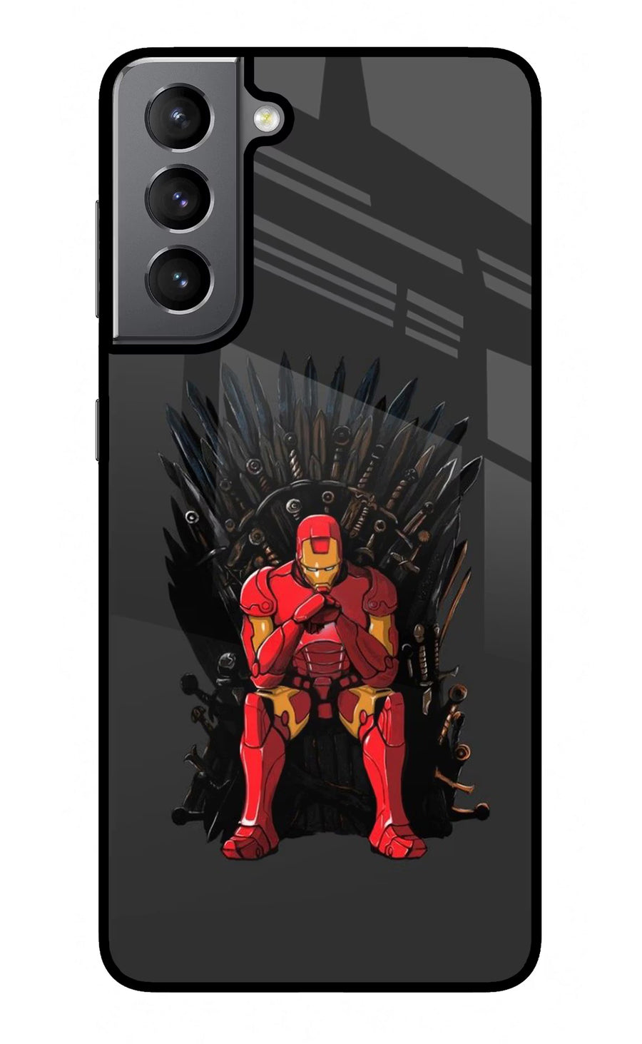 Ironman Throne Samsung S21 Back Cover, Glass case