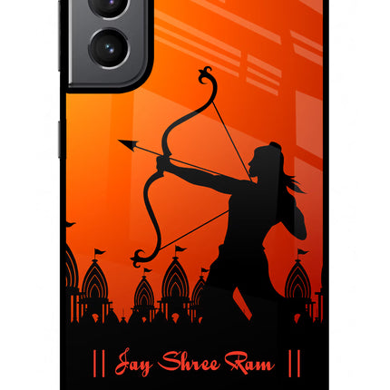 Lord Ram - 4 Samsung S21 Glass Case Back Cover by Casekaro